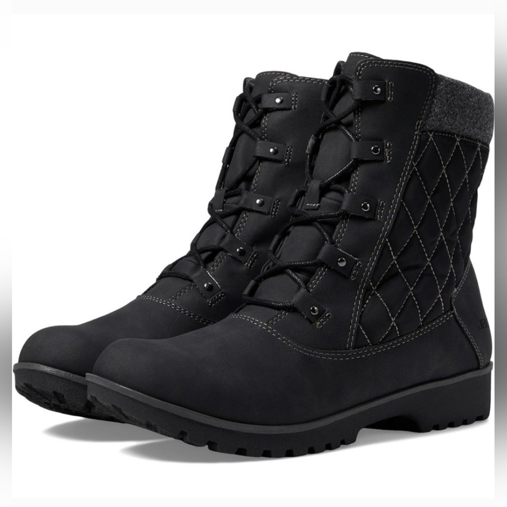 NIB Jambu JBU Summit Waterproof Quilted Fargo Boots Size 9 Wide Width